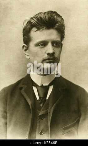 Jean Sibelius als Student der Musik in Berlin, 1889. JS: finnische Komponist, 8. Dezember 1865 - 20. September 1957. Stockfoto