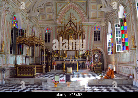 Die Kathedrale - wie Tempel "Wat niwet" in Bang Pa-in Thailand. Pic wurde im August 2015 übernommen. Stockfoto