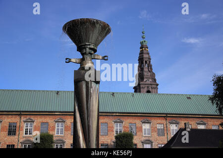 Gärten der königlichen Bibliothek Kopenhagen Dänemark Stockfoto