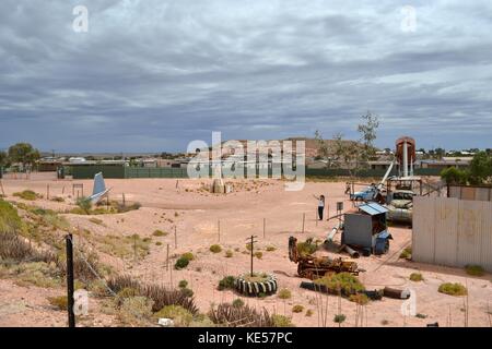 Der Bergbau (und Museum) um Coober Pedy, Zentral Australien. Pic wurde im November 2016 getroffen. Stockfoto