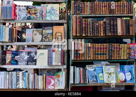 Gebrauchte Buchmarkt Habana Vieja Kuba Stockfoto