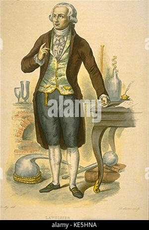 Antoine Lavoisier Farbe Stockfoto