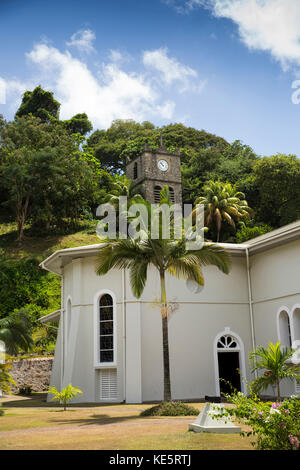 Die Seychellen, Mahe, Victoria, hillside Glockenturm über Unbefleckte Empfängnis Katholische Kathedrale Stockfoto