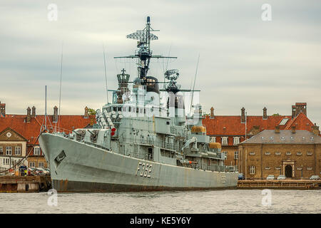 Hdms Fregatte peder Skram, f352, Kopenhagen, Dänemark Stockfoto