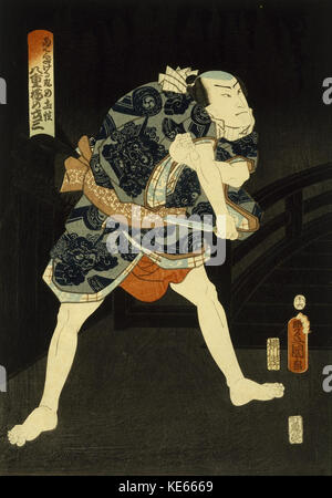 Utagawa Kunisada (Toyokuni III) Kabuki Schauspieler Stockfoto