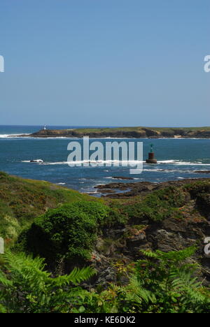 Spanien, Galizien, Provinz Lugo, Ribadeo, Küste bei Ribadeo Stockfoto