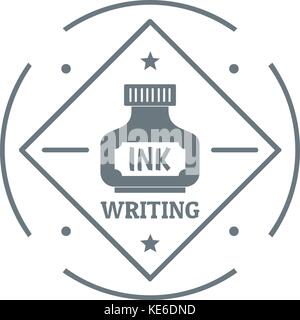Schreiben Tinte logo, Vintage Style Stock Vektor