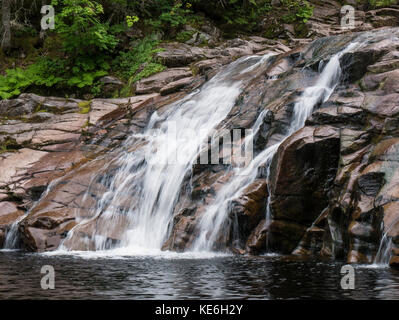 Mary Ann Falls, Cape Breton Highlands National Park, Cabot Trail Istand, Cape Breton, Nova Scotia. Stockfoto