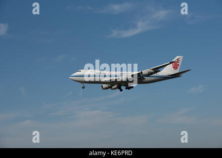 Reisen, Deutschland, Hessen, Frankfurt am Main, Flughafen, Oktober 18. Eine Boeing 747-4FT(F) der Air China Cargo mit der Kennung B-2476 . (Foto von U Stockfoto