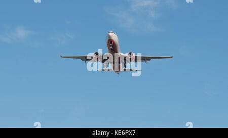 Reisen, Deutschland, Hessen, Frankfurt am Main, Flughafen, Oktober 18. Eine Boeing 737-86J der Fluggesellschaft Air Berlin mit der Kennung D-ABKM. (Ph Stockfoto