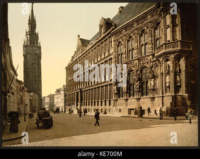 Der Glockenturm und das Hotel de Ville, Gent, Belgien LCCN 2001697935 Stockfoto