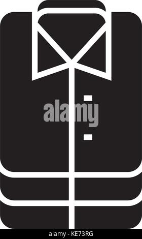 T-Shirt-16 Symbol, Vector Illustration, schwarze Zeichen auf isolierten Hintergrund Stock Vektor