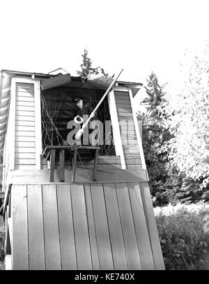 9 o'clock Gun von vorne Vancouver 1943 Stockfoto