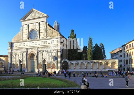 Santa Maria Novella Piazza Santa Maria Novella, Florenz, Toskana, Italien, Europa. Stockfoto