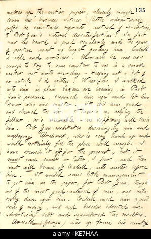 Dieser Tagebucheintrag von Thomas Butler Gunn vom 22. November 1859 bietet einen persönlichen Überblick über das Leben und die Ereignisse in Amerika Mitte des 19. Jahrhunderts und bietet historische Einblicke in das tägliche Leben. Stockfoto
