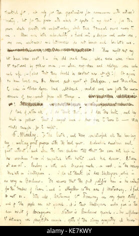 Dieser Tagebucheintrag von Thomas Butler Gunn vom 15. Bis 16. Juni 1851 bietet Einblicke in die persönlichen Erfahrungen und Reflexionen des Autors in der Mitte des 19. Jahrhunderts. Stockfoto