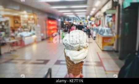 Eis in der Innenstadt von Taiwan, Taipei Stockfoto