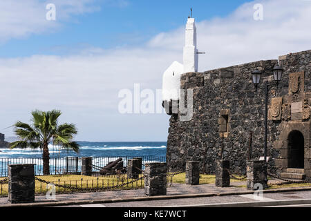 Castillo de San Miguel, 1575-1577; Garachico, Teneriffa, Kanarische Inseln, Spanien Stockfoto