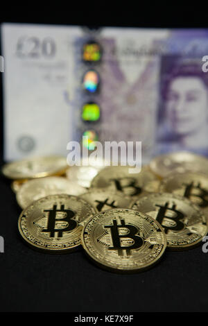 Bitcoins Stockfoto