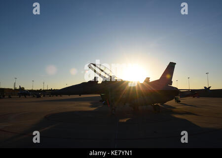 F-16 Fighting Falcons an die 180 Fighter Wing zugeordnet Stockfoto