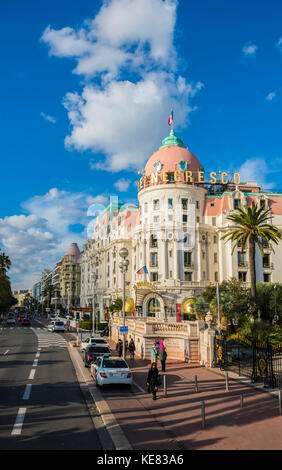 Hotel, Le Negresco; Nizza, Côte d'Azur, Frankreich Stockfoto