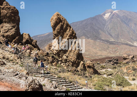 Mount Teide, Pico del Teide, Teide Nationalpark, Teneriffa, Kanarische Inseln, Spanien Stockfoto