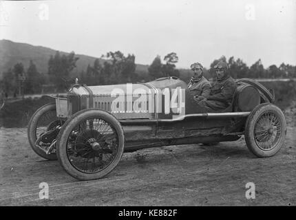 Jules Goux in seinen Stimmzettel an der Targa Florio 1922 (2) Stockfoto