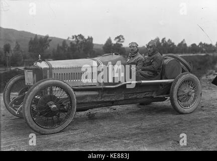 Jules Goux in seinen Stimmzettel an der Targa Florio 1922 (6) Stockfoto