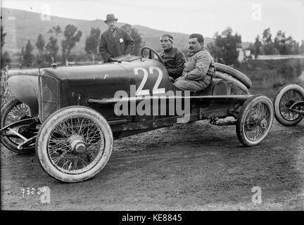 Giuseppe Rebuffo in seinem Itala an der Targa Florio 1922 (2) Stockfoto