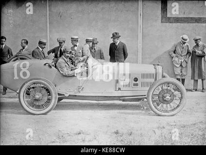 Jules Goux beim Grand Prix von Frankreich 1921 Stockfoto