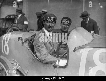 Jules Goux beim Grand Prix von Frankreich 1921 (2) Stockfoto