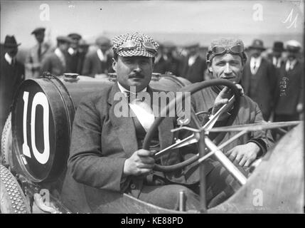 Albert Guyot beim Grand Prix von Frankreich 1913 (8) Stockfoto