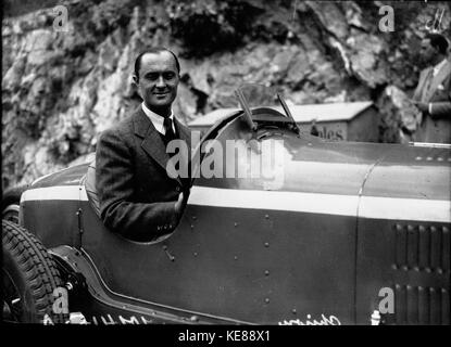 Louis Chiron in Monte Carlo 1933 Stockfoto