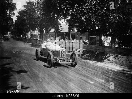 Jules Goux beim Grand Prix von Frankreich 1921 (3) Stockfoto