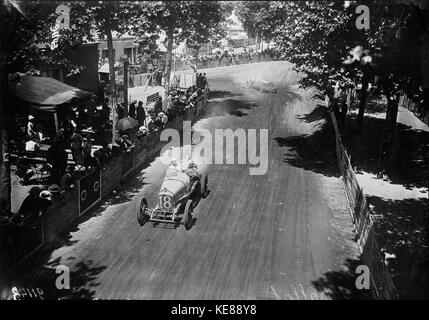 Jules Goux beim Grand Prix von Frankreich 1921 (4) Stockfoto