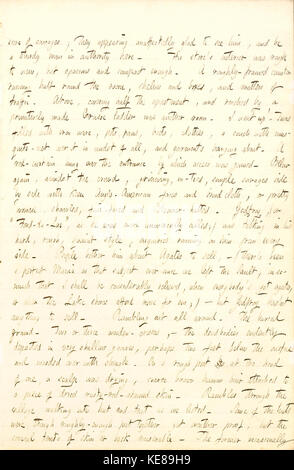 Ein Tagebucheintrag von Thomas Butler Gunn vom 18. August 1853, der Einblicke in sein persönliches Leben und seinen historischen Kontext während der Mitte des 19. Jahrhunderts in Amerika gibt. Stockfoto