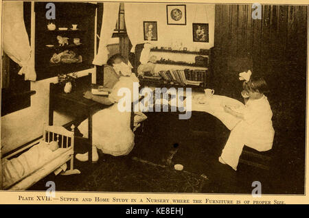 Die Haltung der Kinder, mit seinen home Hygiene und neue Effizienz Methoden für eine schulische Ausbildung (1913) (14592091249) Stockfoto