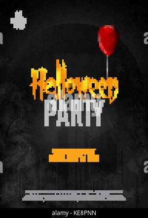 Halloween Party Poster. Vector Illustration Stock Vektor