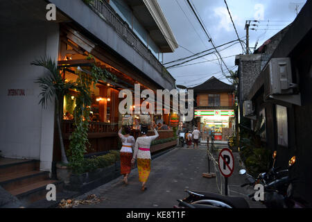 Die Aktivität um Ubud, Bali, Indonesien. Pic im Mai 2017 aufgenommen wurde. Stockfoto