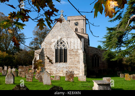 St. Marien Kirche, untere Heyford, Oxfordshire, England, UK Stockfoto