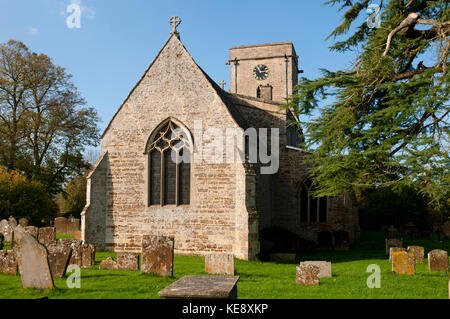 St. Marien Kirche, untere Heyford, Oxfordshire, England, UK Stockfoto