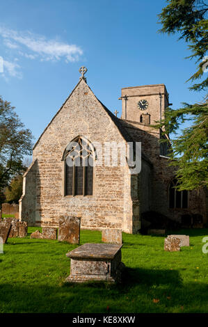 St. Marien Kirche, untere Heyford, Oxfordshire, England, UK Stockfoto