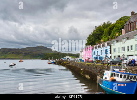Hafen von Portree, Isle Of Skye Highland, Schottland, UK Stockfoto