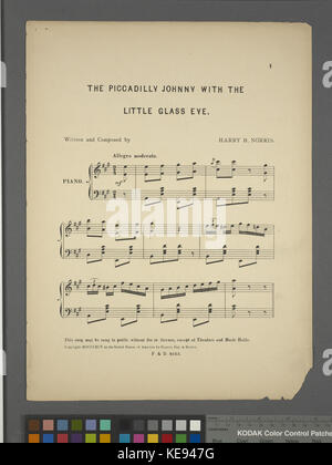 Der Piccadilly Johnny mit dem kleinen Glas Auge (NYPL Hades 463908 1696949) Stockfoto