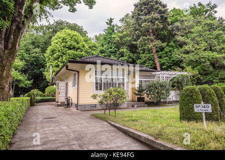 Haus von Okawa, 1925 im Edo Tokyo Open Air Architectural Museum, Tokio, Japan, gebaut Stockfoto