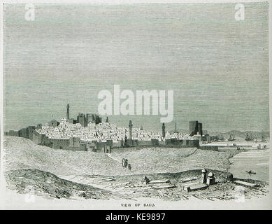 Blick auf Baku Ainsworth William Francis 1870 Stockfoto