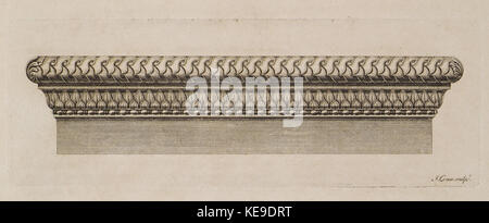 Ormament von Architekturmerkmal Stuart James & Revett Nicholas 1762 Stockfoto