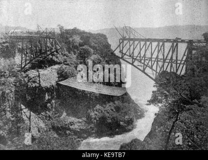 Victoria Falls Bridge 1905 Stockfoto