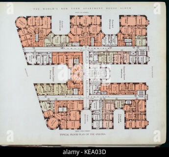 Typische Grundriss der Ansonia (Nypl b 11389518 417150) Stockfoto