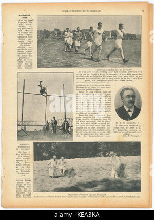 Eine Seite der niederländischen Zeitung Stuivers Blad, Ausgabe Nr. 27, vom 4. Juli 1915. Die Seite spiegelt Nachrichten, redaktionelle Kommentare und Ereignisse aus der Zeit des Ersten Weltkriegs wider Stockfoto